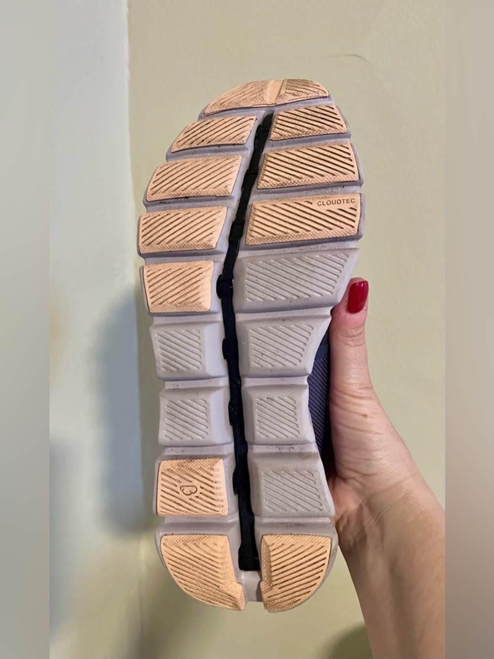 On Running Cloud X3 Sneaker - Navy Lavender - Size 7 1/3 - Picture 6 of 7